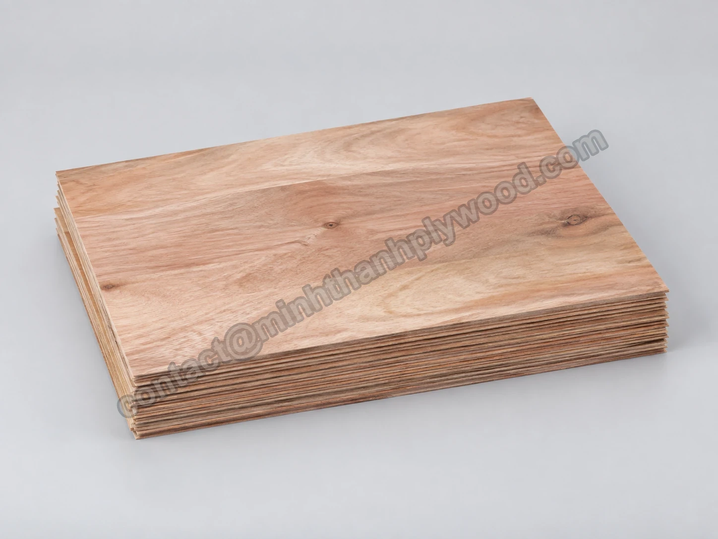 Eucalyptus veneer sheets shown as an alternative core material