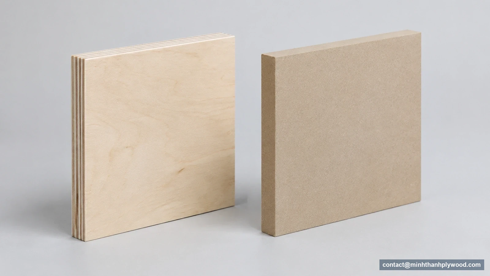 Plywood vs MDF: full layered veneer and fibreboard panels for furniture comparison
